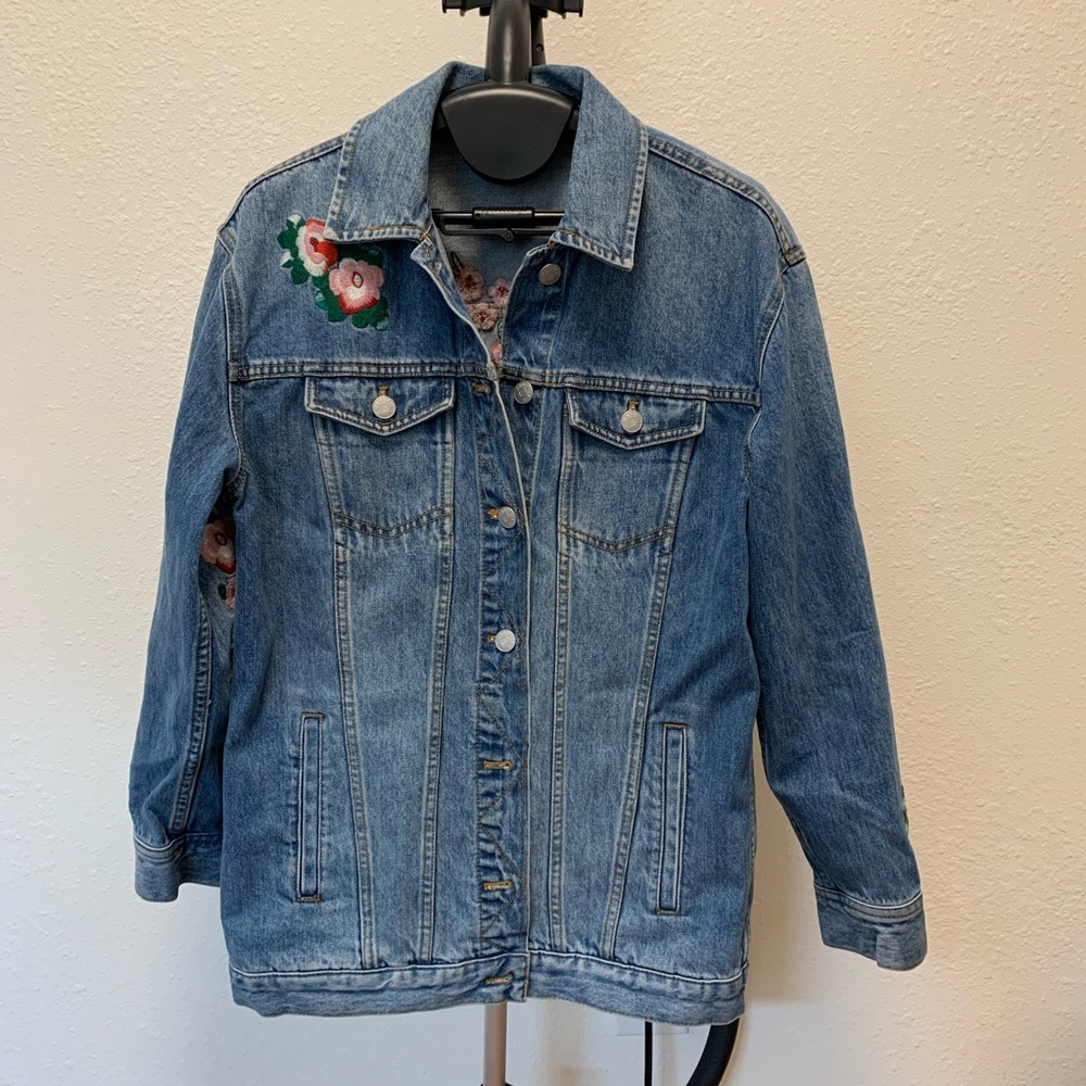 Madewell oversized floral emboridered deni… - Picture 3 of 8